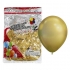 12 inch golden chrome balloon