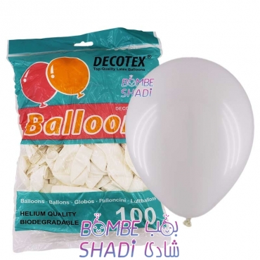 Decotex matte white balloon