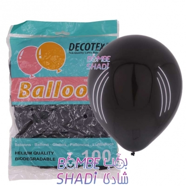 Decotex matte black balloon
