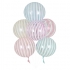 Bobo balloon 18 inches with striped pattern