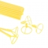 50 cm yellow foil balloon straw