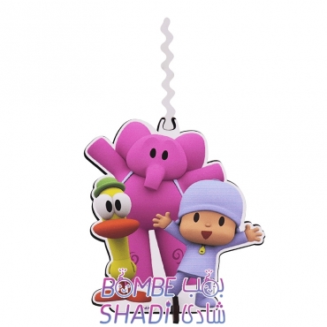 Pocoyo model doll topper candle