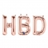 رقائق معدنية Happy HBD 16 بوصة من الذهب الوردي