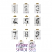 Large silver plating numbers candle