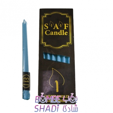 Simple pen candle 30cm blue