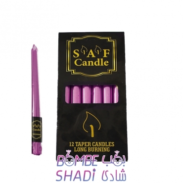 Simple pen candle 20cm pink