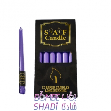 Simple 20 cm purple pen candle