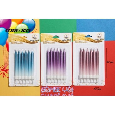 Short two-color pencil candle code 835
