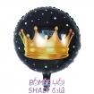 Card foil balloon round crown