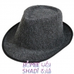 قبعة شابو من اللباد الأسود