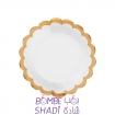 10 white pastel plates