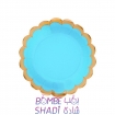 10 blue pastel plate