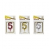 5 metallic birthday candles, code 310, matching colors