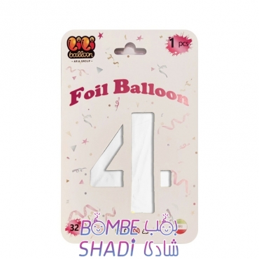 4 silver foil balloons 32 inches Li Li Ballon