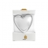 Silver plating heart candle