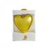 Gold plated heart candle