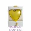 Gold plated heart candle