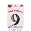 Foil balloon number 9, black, 32 inches, Li Li Balon