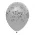 Happy 5-sided printed silver balloon