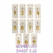 Small gold plating number candle