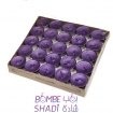 50 purple metallic warmer candles