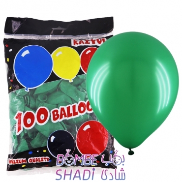 Kayo matte dark green balloon