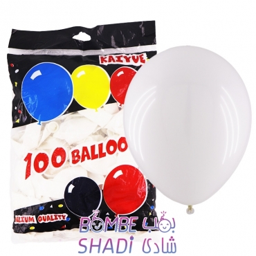 Kayo matte white balloon