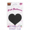 Li Li Balon black card heart foil balloon