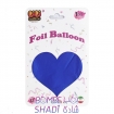 Li Li Balon blue card heart foil balloon