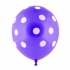 Spotted purple and white balloon