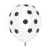Black and white speckled balloon