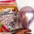 Chrome balloons 6 inches, 100 pieces, lilac
