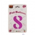 Foil balloon number 8, pink, 32 inches, Li Li Balon