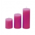 Simple pink cylinder candle, 3 sizes, diameter 6 cm