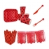 Red polka dot theme pack for 10 people