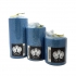 Blue wreath cylindrical candle, 3 sizes, diameter 6 cm