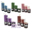 copy of Blue wreath cylindrical candle, 3 sizes, diameter 6 cm