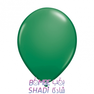 Dark green matte balloon eight