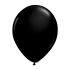 Eight matte black balloon