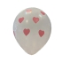 I love you white printed balloon