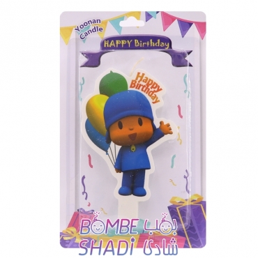 Pocoyo character birthday candle